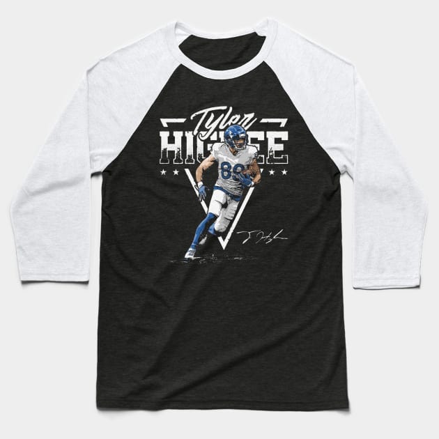 Tyler Higbee Los Angeles R Triangle Name Baseball T-Shirt by MASTER_SHAOLIN